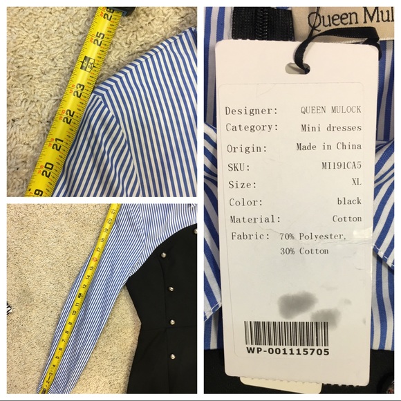 NWT! AdoreWe Queen Mulock Shirt Collar dress - Picture 8 of 9